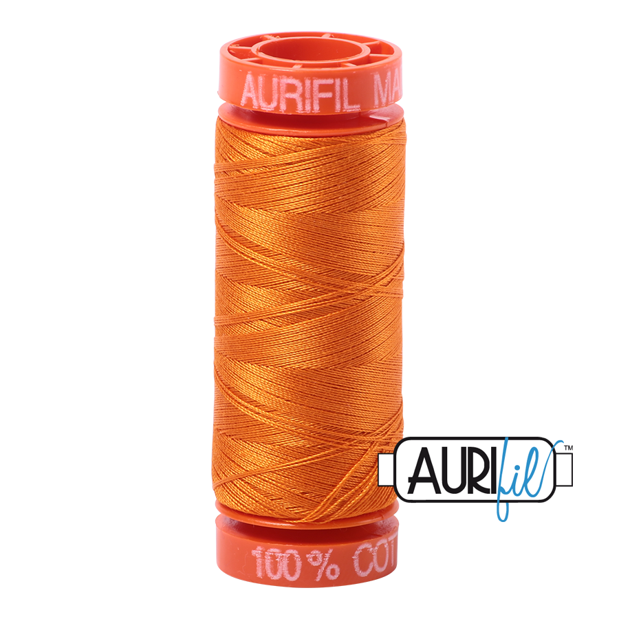 Aurifil 50wt - Bright Orange | Small Spool