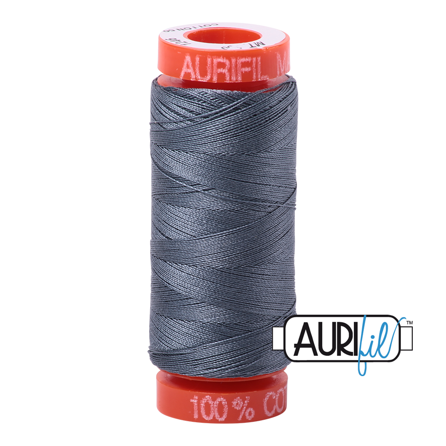 Aurifil 50wt - Dark Grey | Small Spool