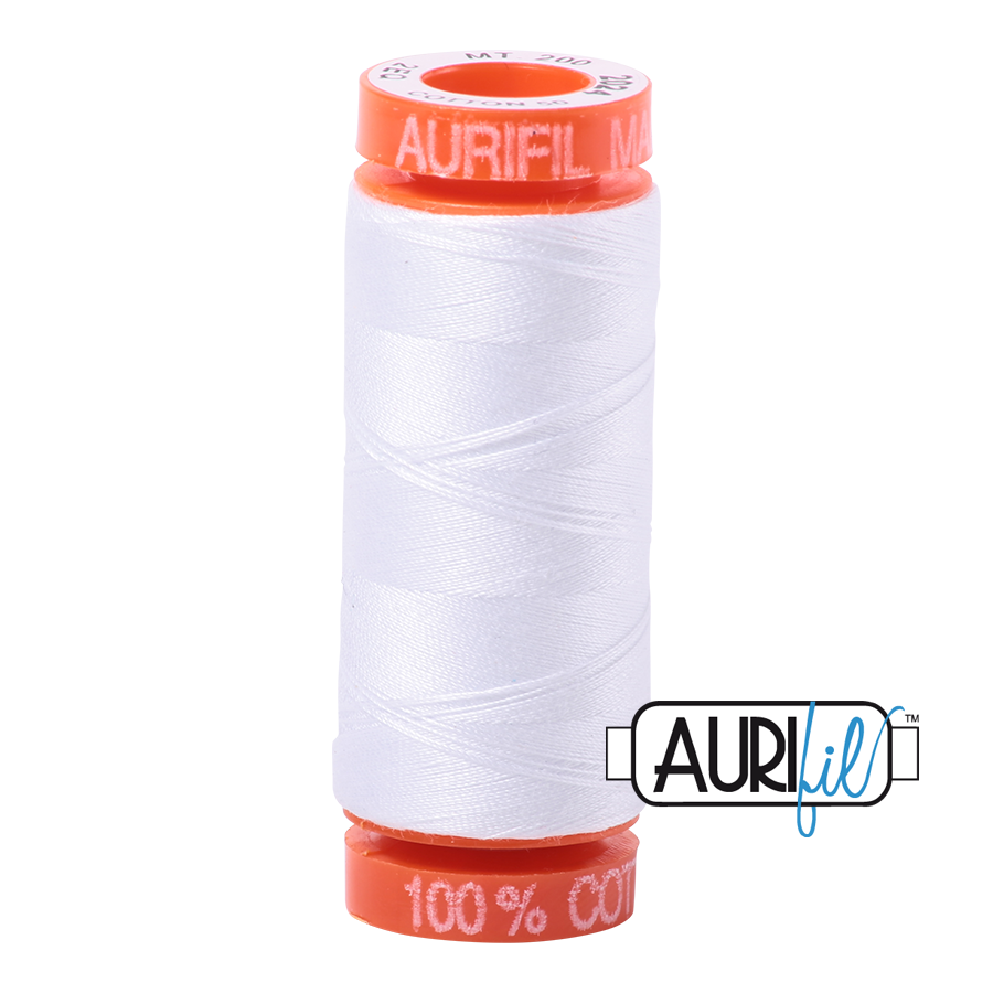 Aurifil 50wt - White | Small Spool