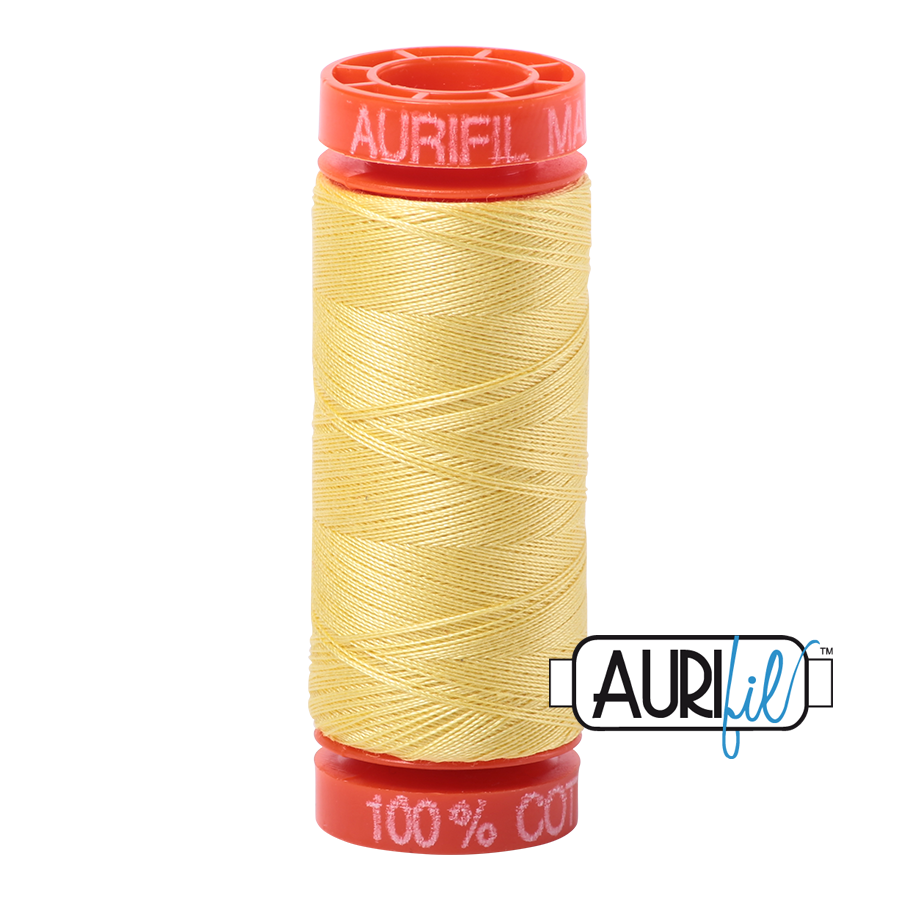 Aurifil 50wt - Lemon | Small Spool