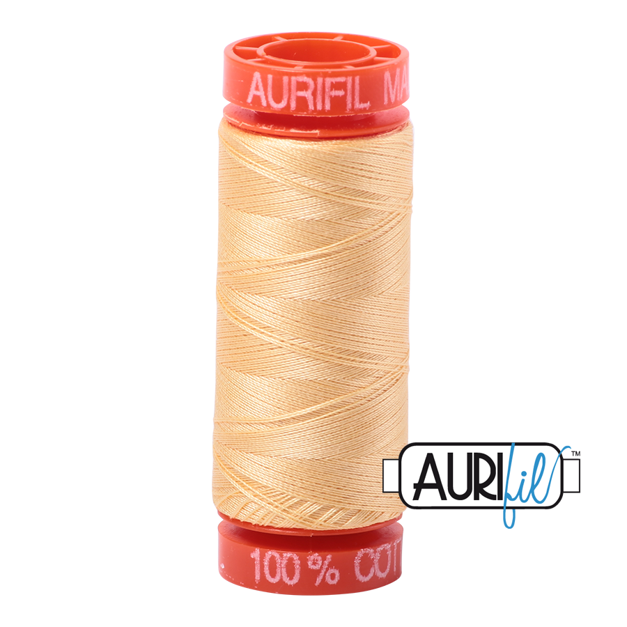 Aurifil 50wt - Medium Butter | Small Spool