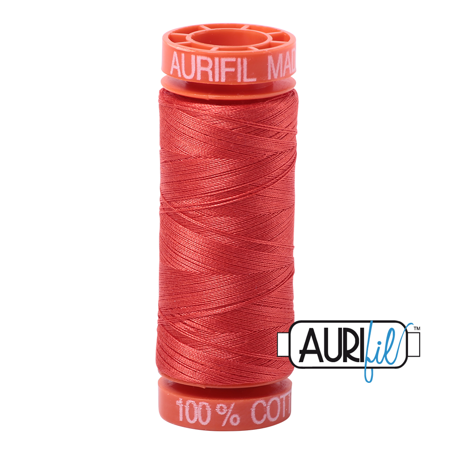 Aurifil 50wt - Light Red Orange | Small Spool