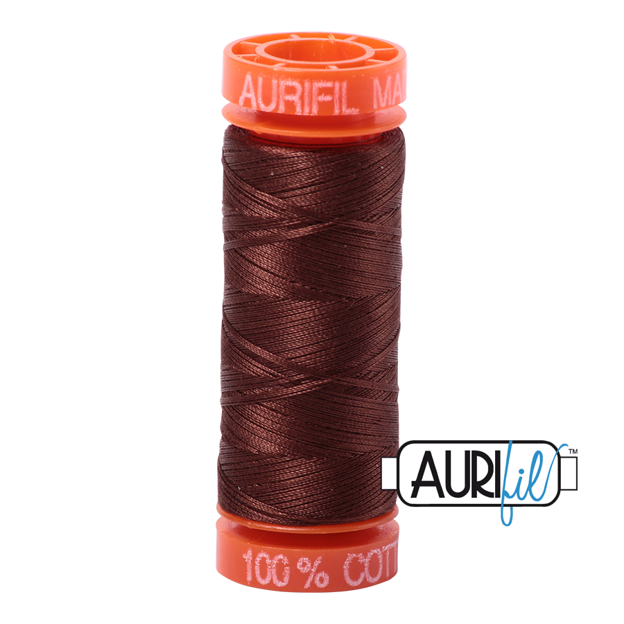 Aurifil 50wt - Chocolate | Small Spool