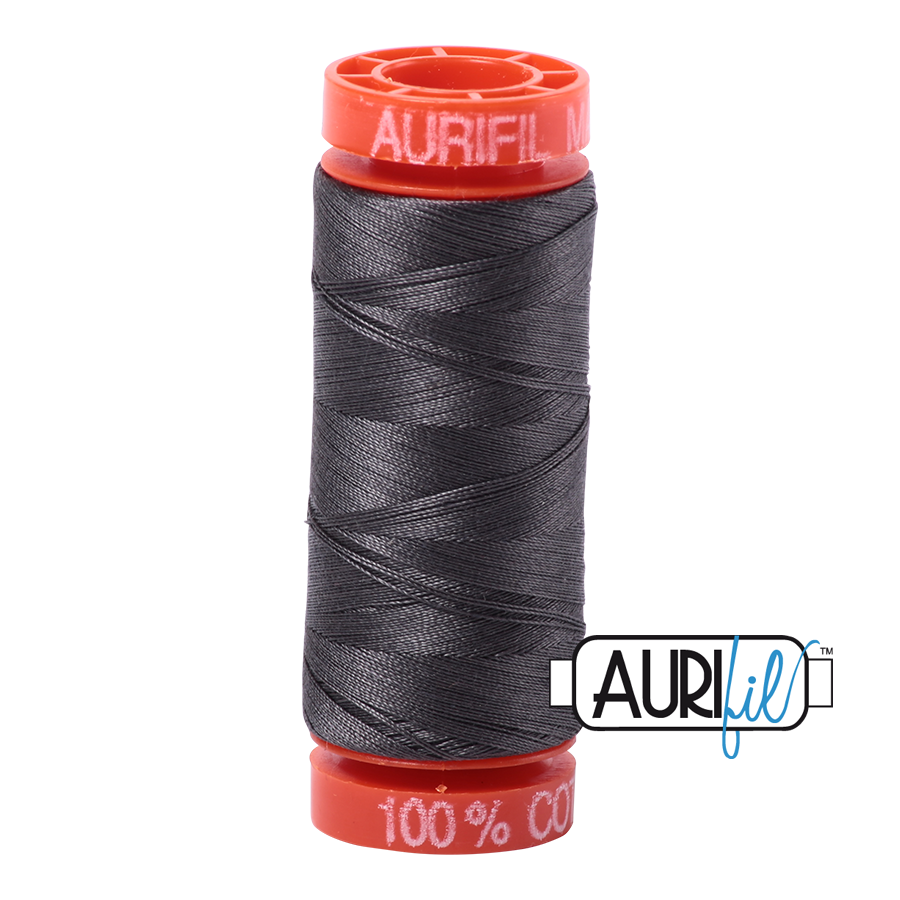 Aurifil 50wt - Dark Pewter | Small Spool