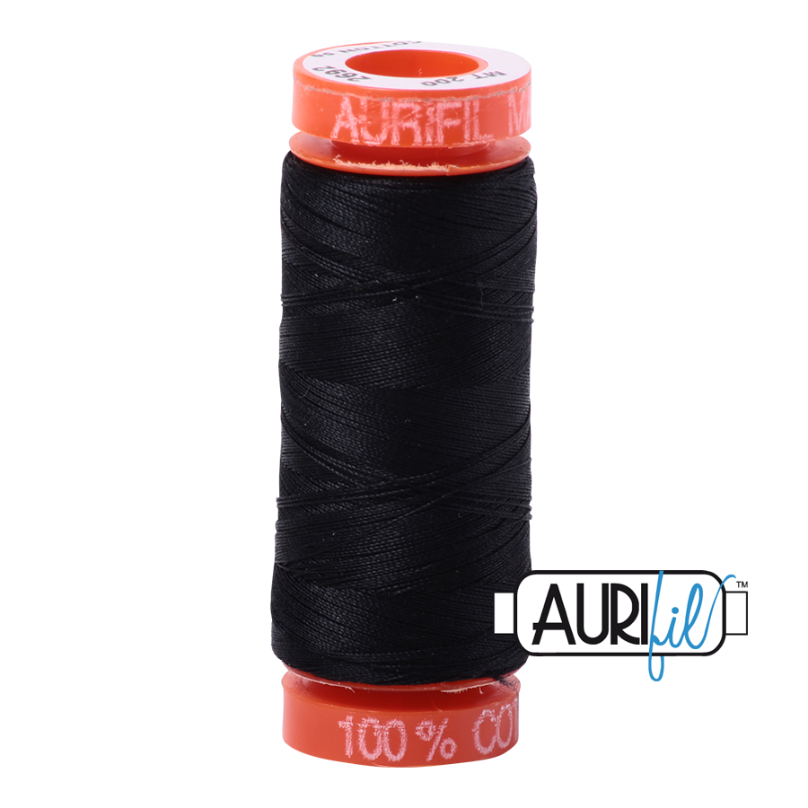 Aurifil 50wt - Black | Small Spool