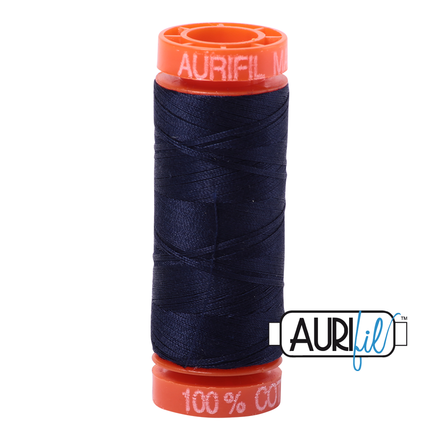 Aurifil 50wt - Very Dark Navy | Small Spool