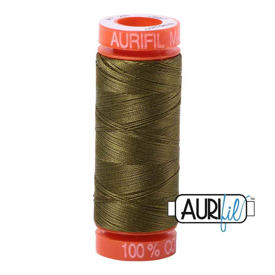 Aurifil 50wt - Very Dark Olive | Small Spool
