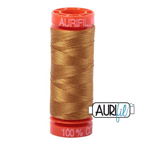Aurifil 50wt - Brass | Small Spool