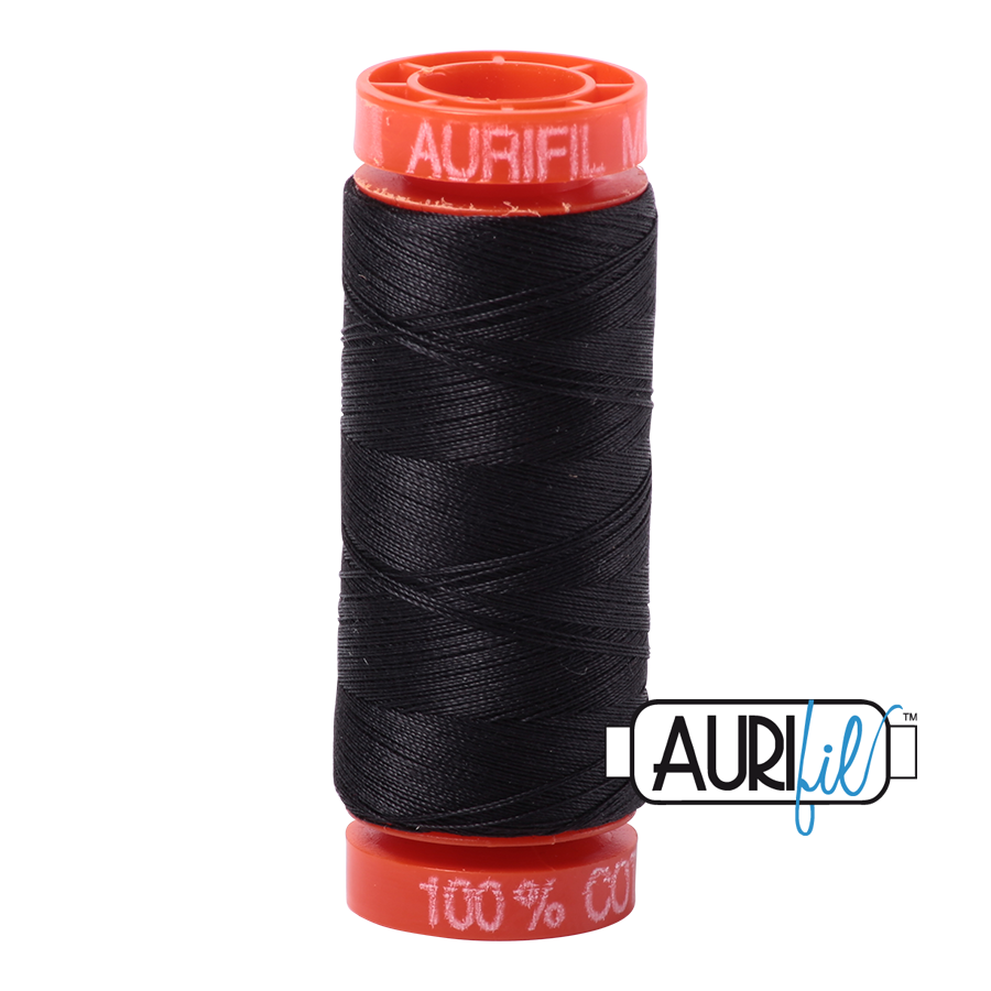 Aurifil 50wt - Very Dark Grey | Small Spool