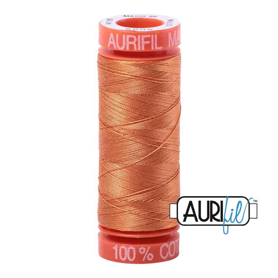 Aurifil 50wt - Medium Orange | Small Spool