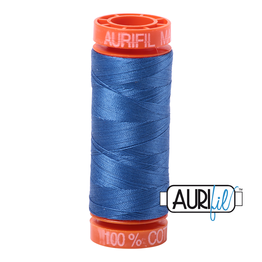 Aurifil 50wt - Peacock Blue | Small Spool