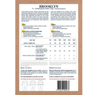 Brooklyn Jumpsuit Pattern | 6 Months - 4 Years
