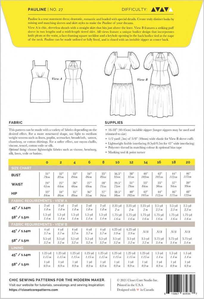 Pauline Dress Pattern