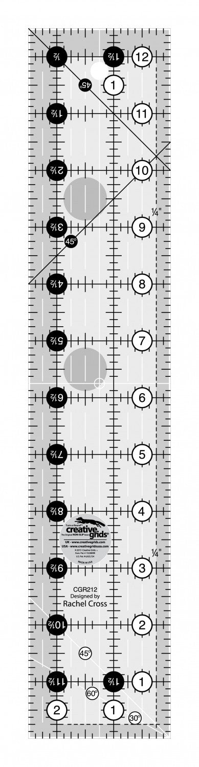 Creative Grid Ruler - 2.5" X 12.5 "