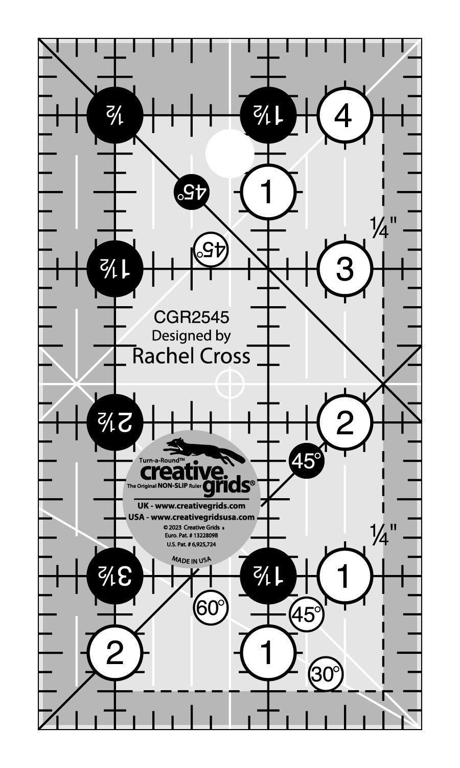 Creative Grid Ruler - 2.5" X 4.5"