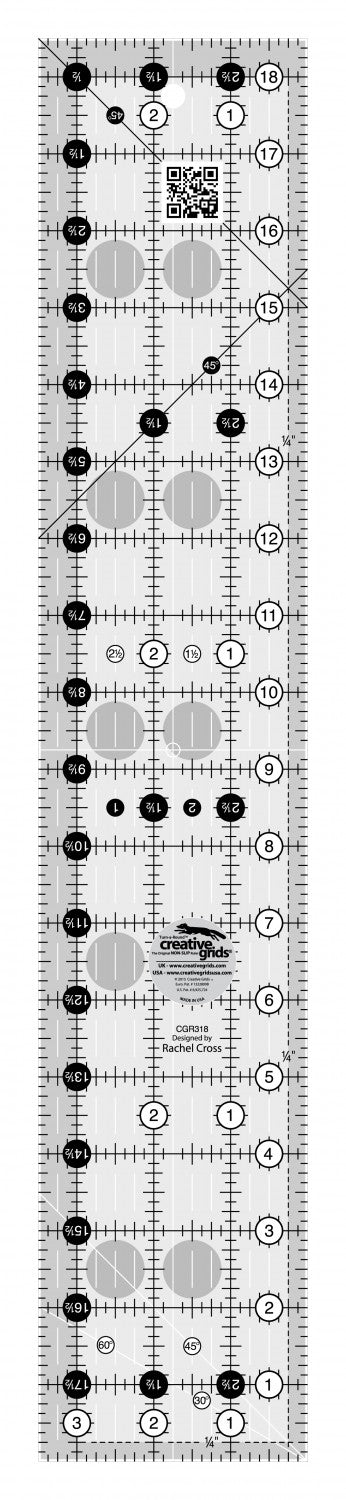Creative Grid Ruler - 3.5" X 18.5 "