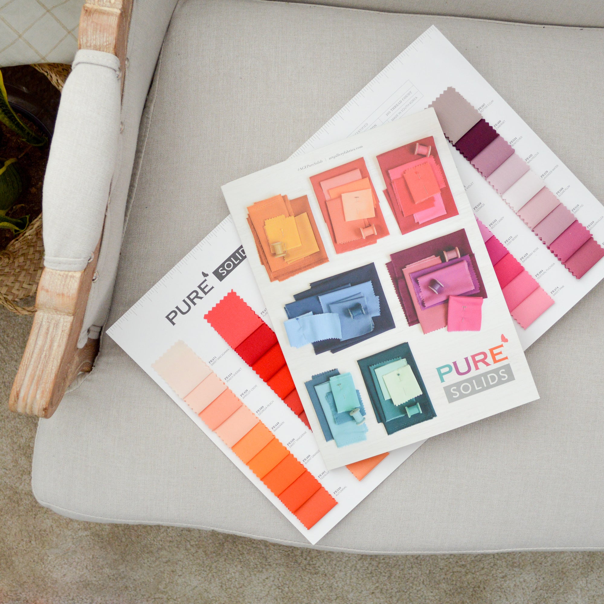 Pure Solids Color Card - 162 Colors