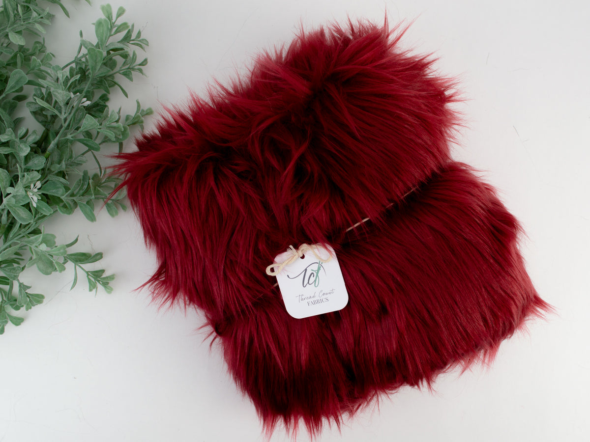 Shag Fur - Maroon