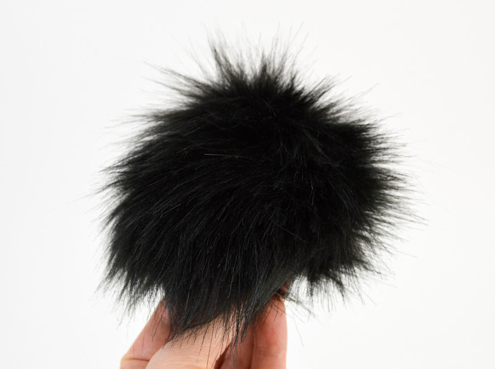 Solid Arctic Fox Fur - Black