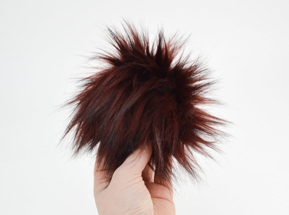 Arctic Husky Fur Burgundy