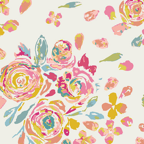 Fleet & Flourish - Swifting Flora Fond - Thread Count Fabrics - Art Gallery Fabrics