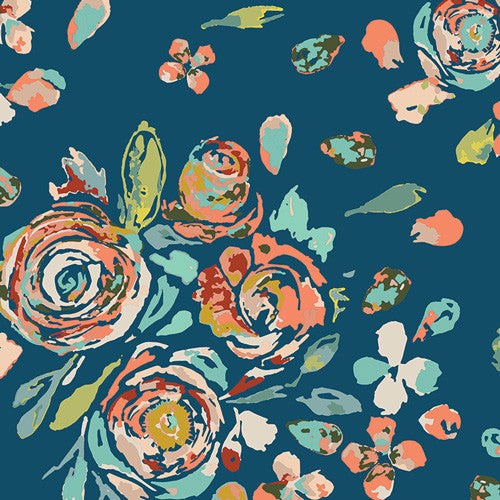 Fleet & Flourish - Swifting Flora Swell - Thread Count Fabrics - Art Gallery Fabrics