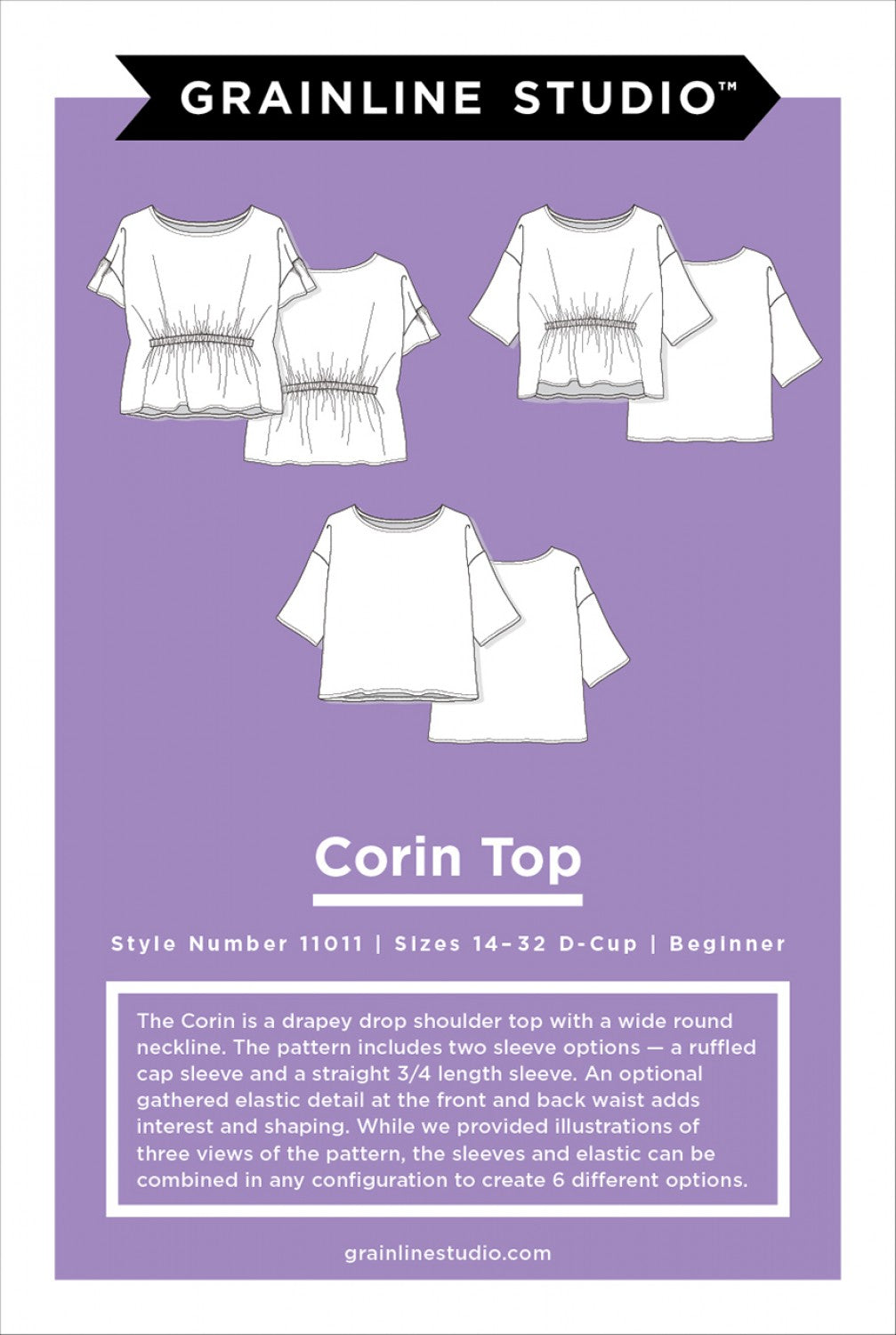 Corin Top Pattern Sizes 14-32
