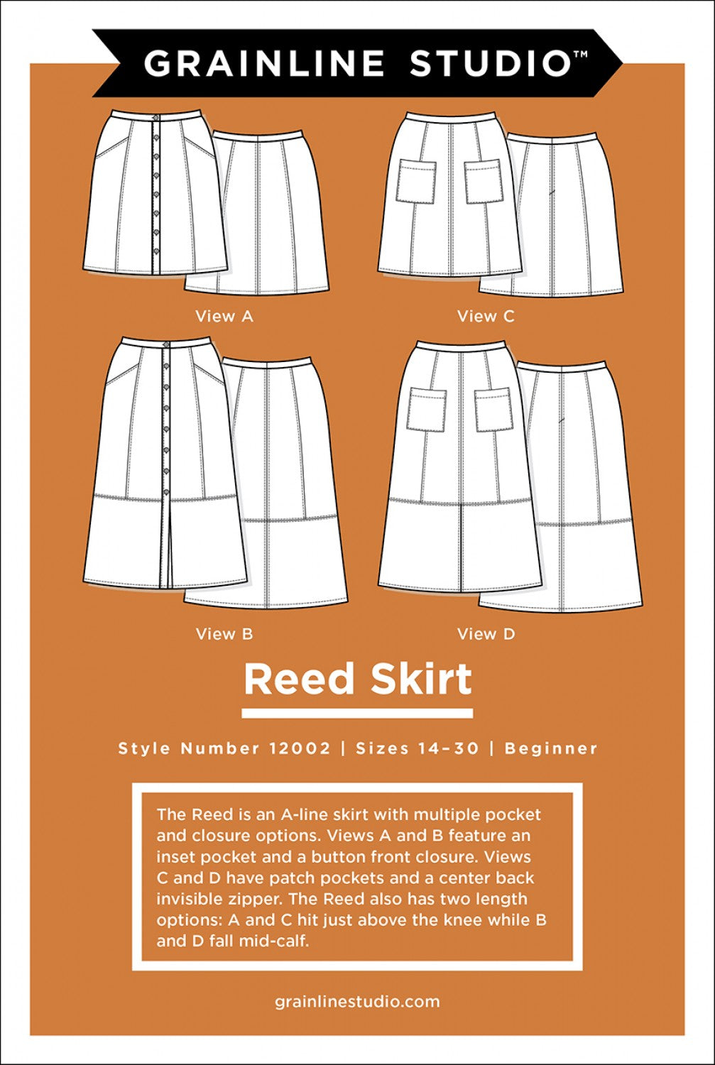 Reed Skirt Sizes 14-30