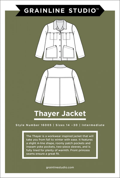 Thayer Jacket Sizes 14-30