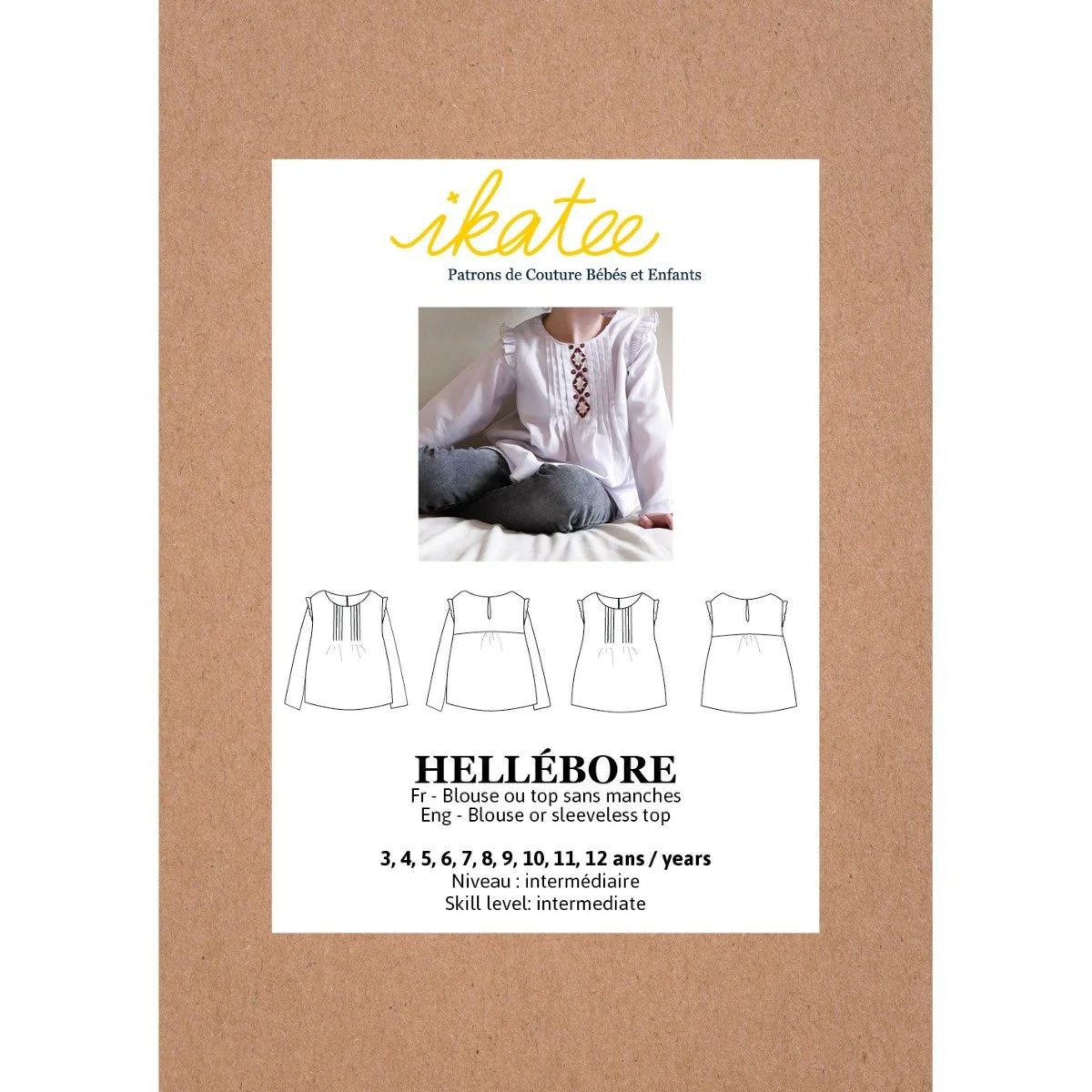 Hellebore Blouse Pattern | 3-12 Years