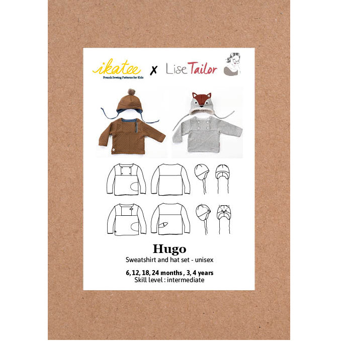 Hugo Sweatshirt and Hat Set Pattern | 6 Months - 4 Years