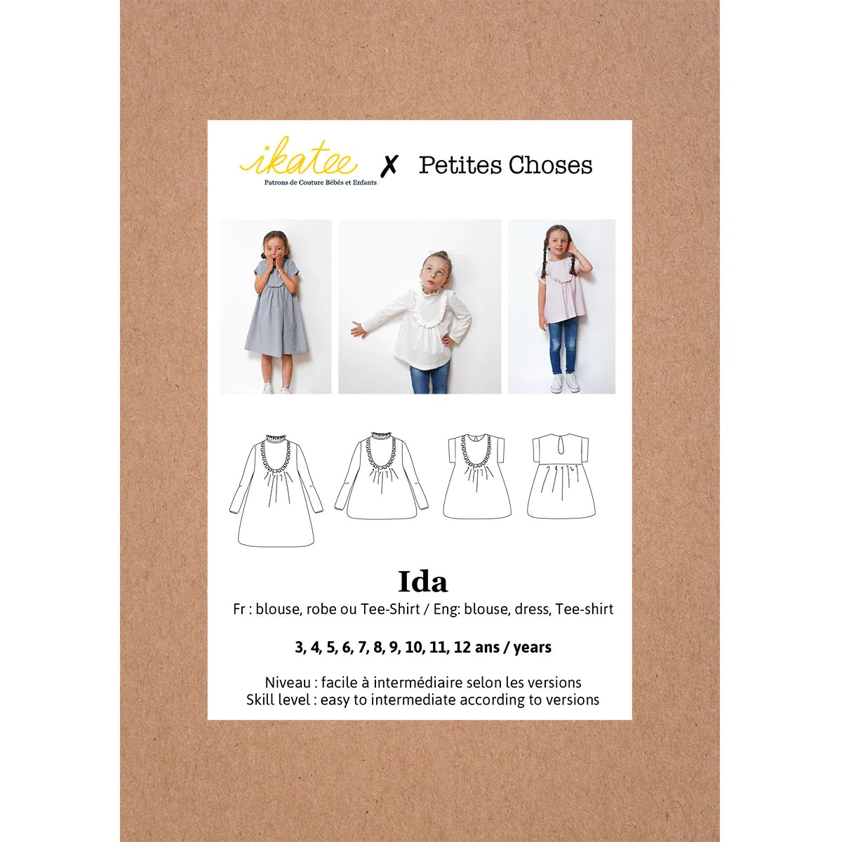 Ida Blouse and Dress Pattern | 3-12 Years