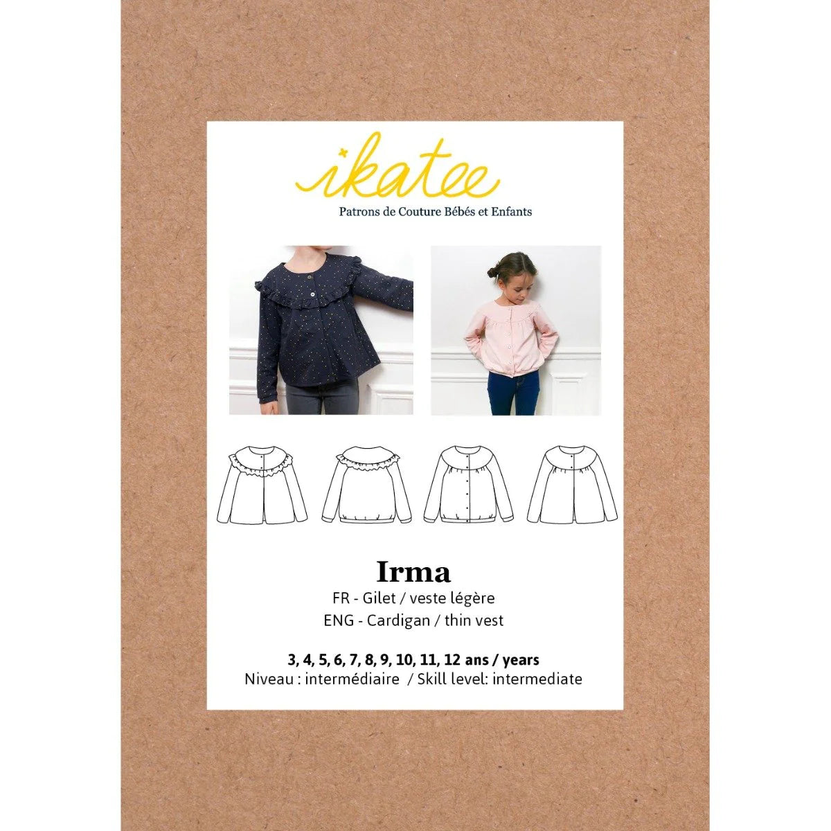 Irma Cardigan Pattern | 3-12 Years