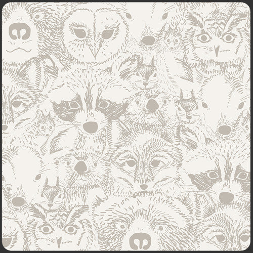 Indian Summer - Menagerie Timberwolf - Thread Count Fabrics - Art Gallery Fabrics