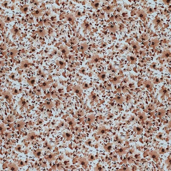 Flowers Light Brown | Knit