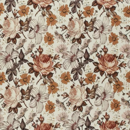 Cotton Poplin - English Garden Cacao