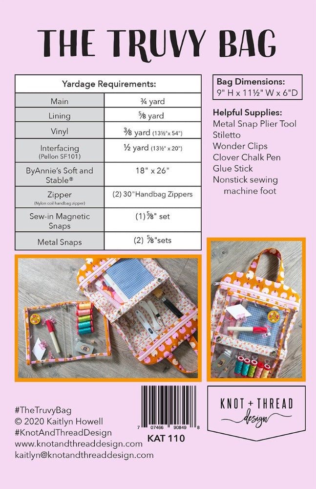 Truvy Bag Pattern