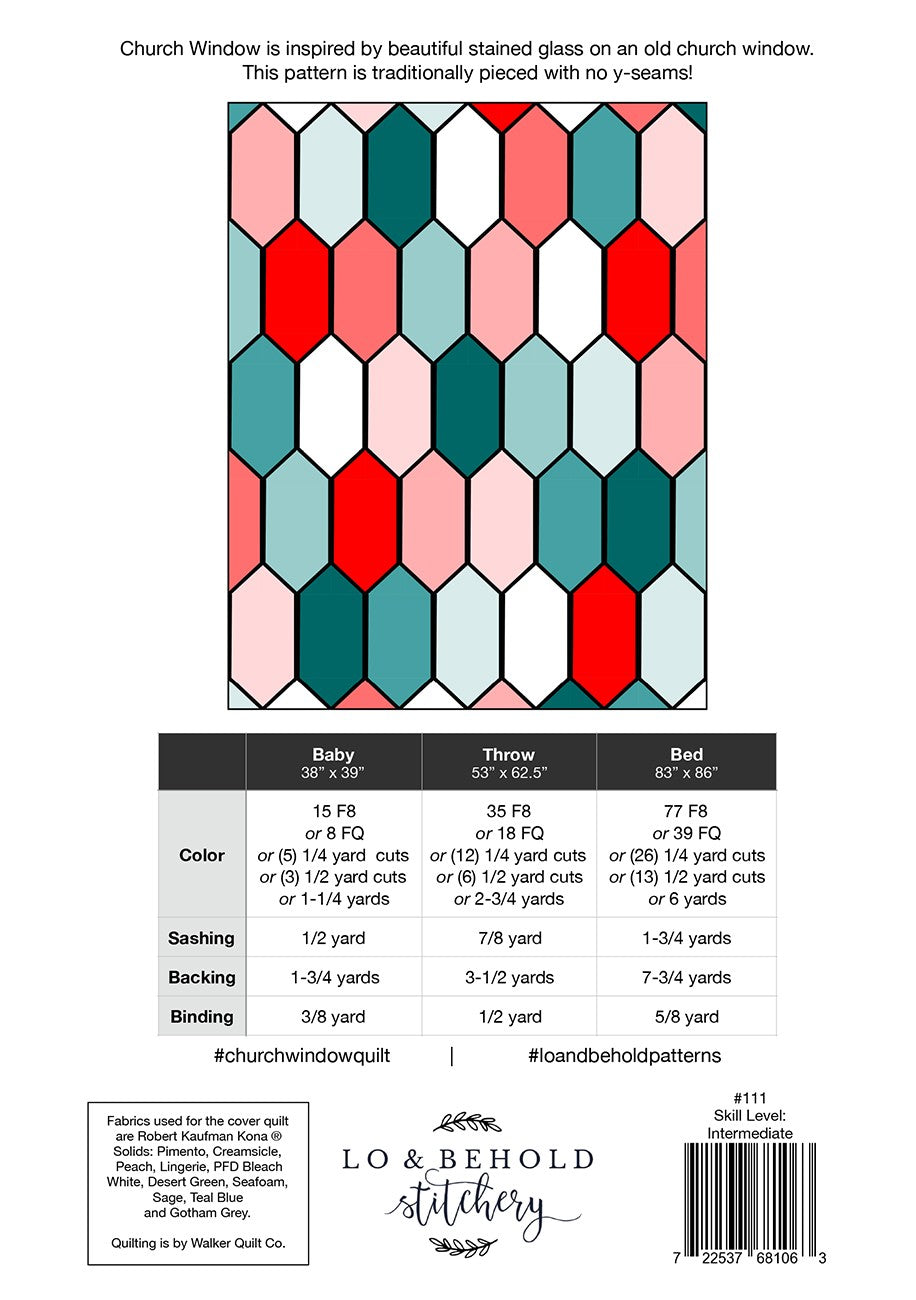 Church Window Quilt Pattern
