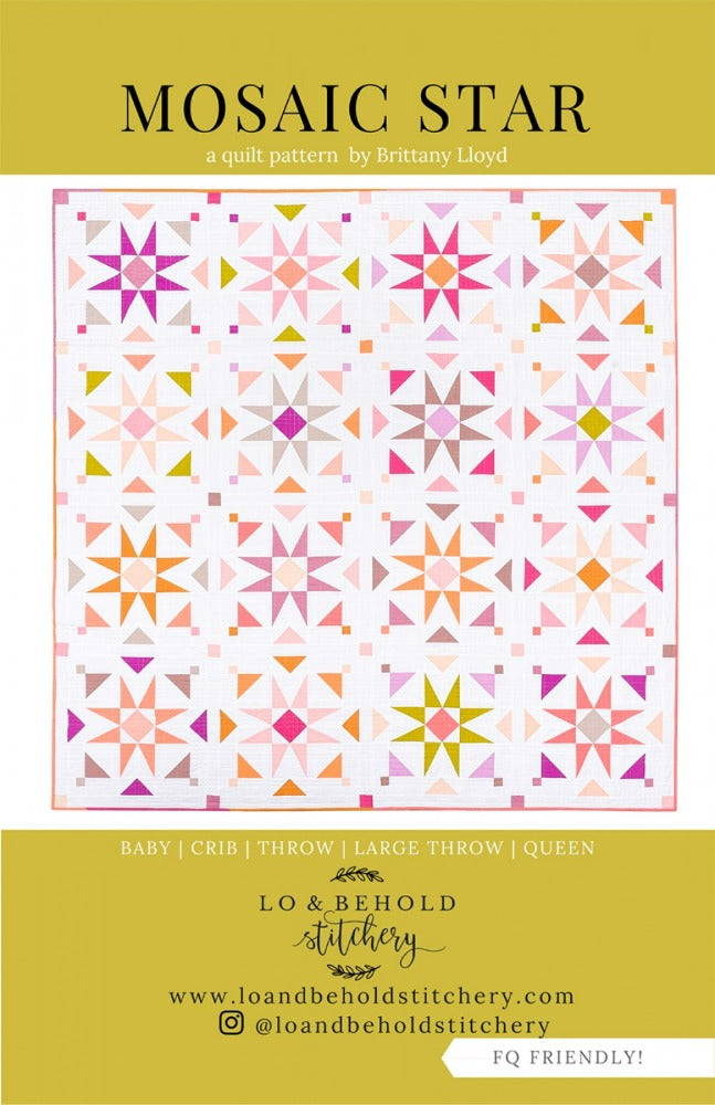 Mosiac Star Quilt Pattern