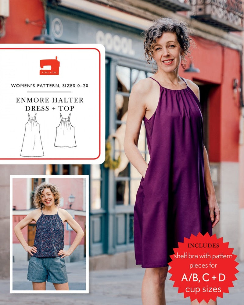 Enmore Halter Dress and Top Pattern