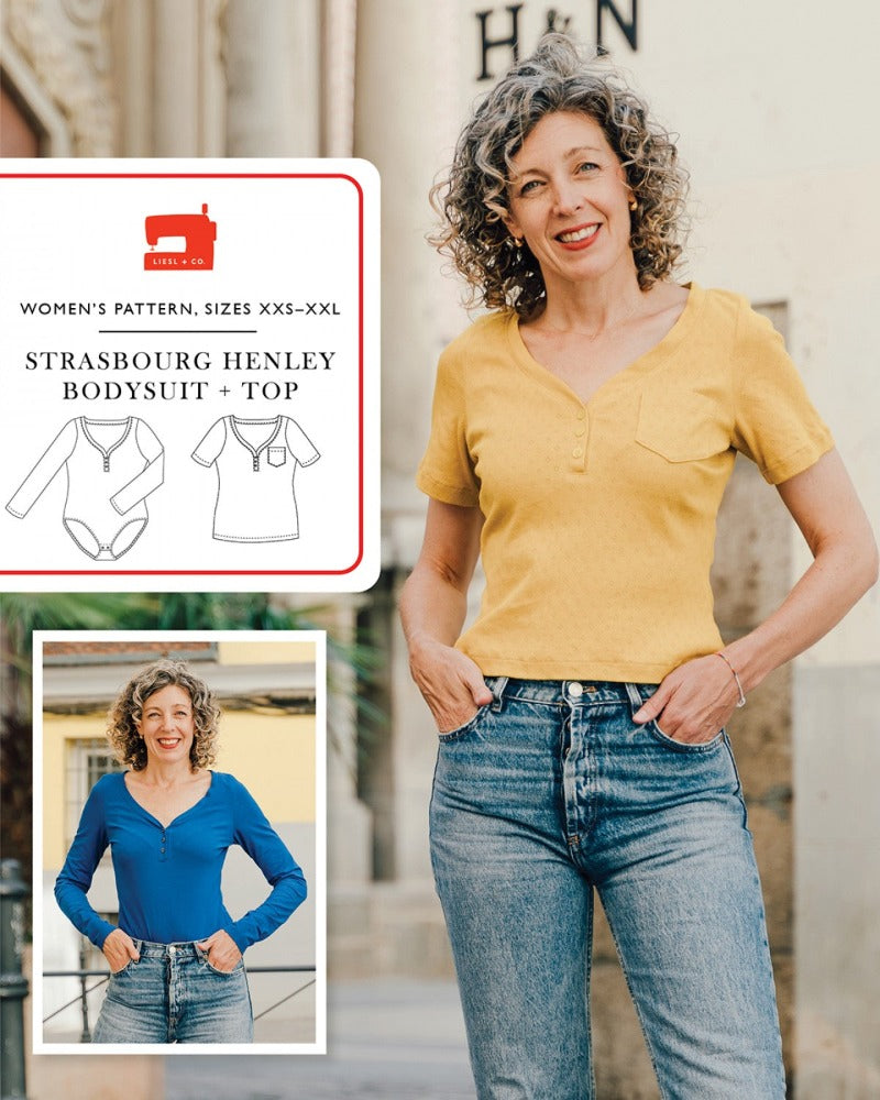 Strasbourg Henley Bodysuit and Top Pattern