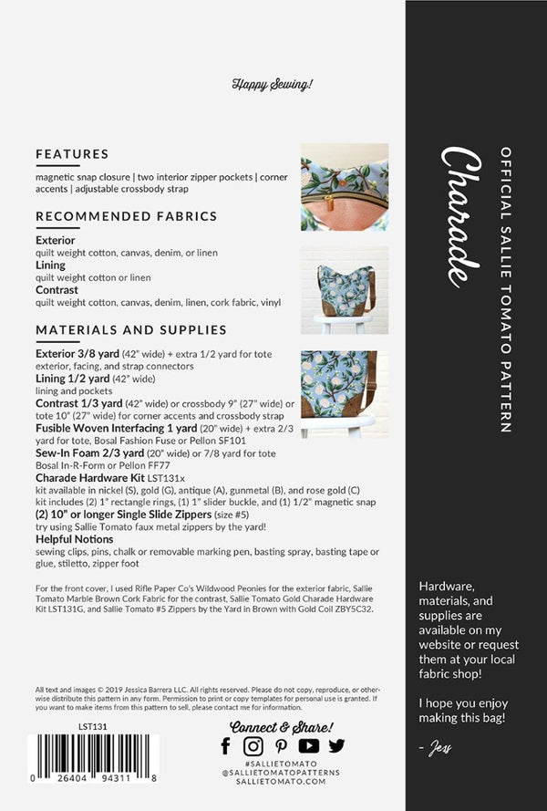 Charade Bag - Thread Count Fabrics