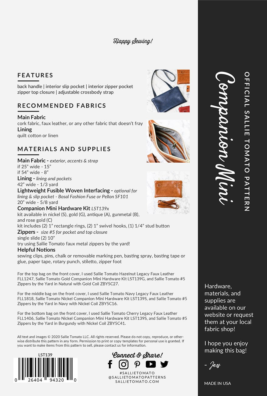 Companion Mini Pattern