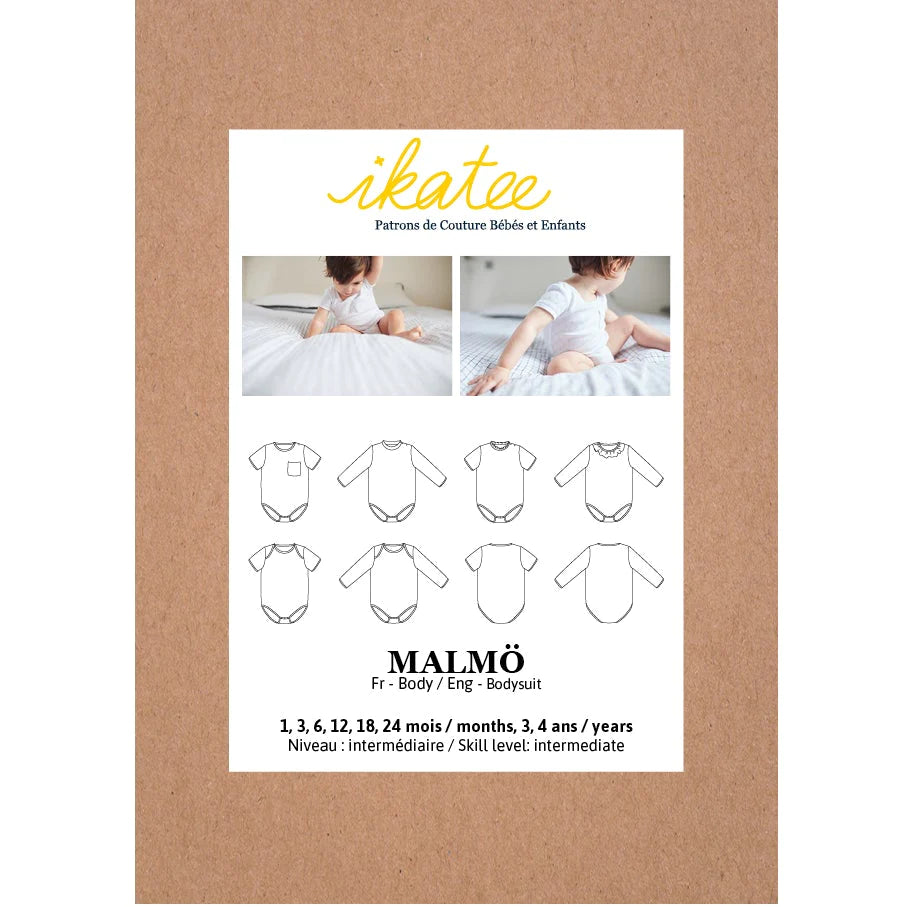 Malmo Bodysuit Pattern | 1 Month - 4 Years