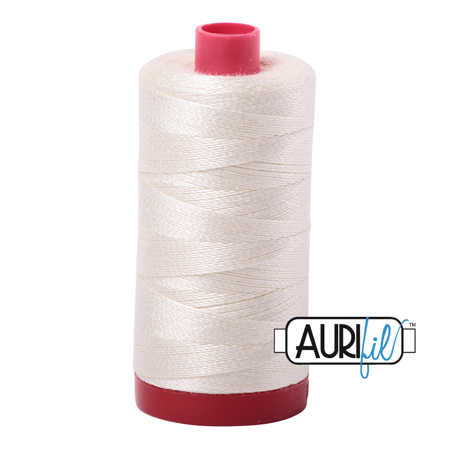 Aurifil 12wt - Chalk