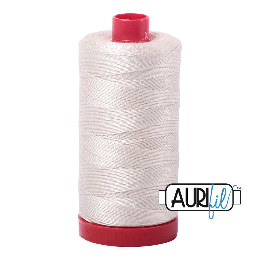Aurifil 12wt - Silver White