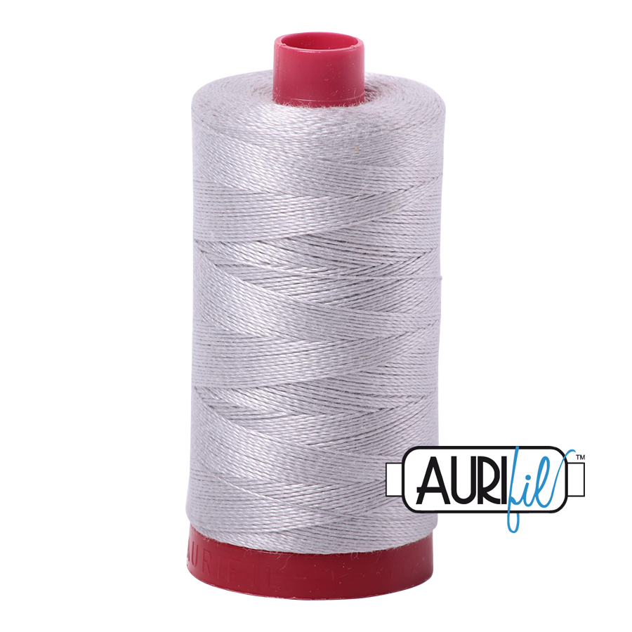 Aurifil 12wt - Aluminium