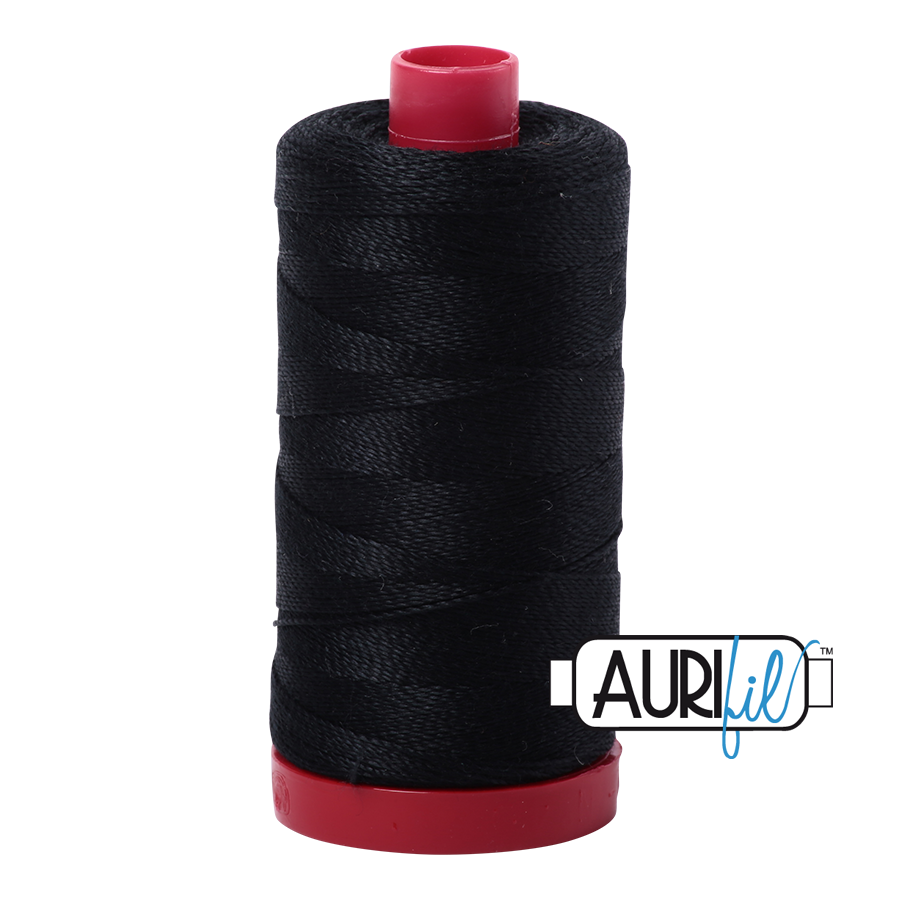 Aurifil 12wt - Black