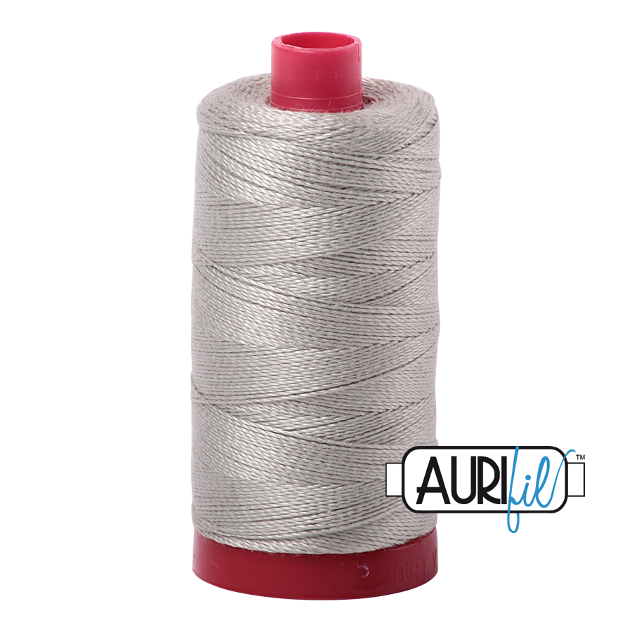 Aurifil 12wt - Light Grey