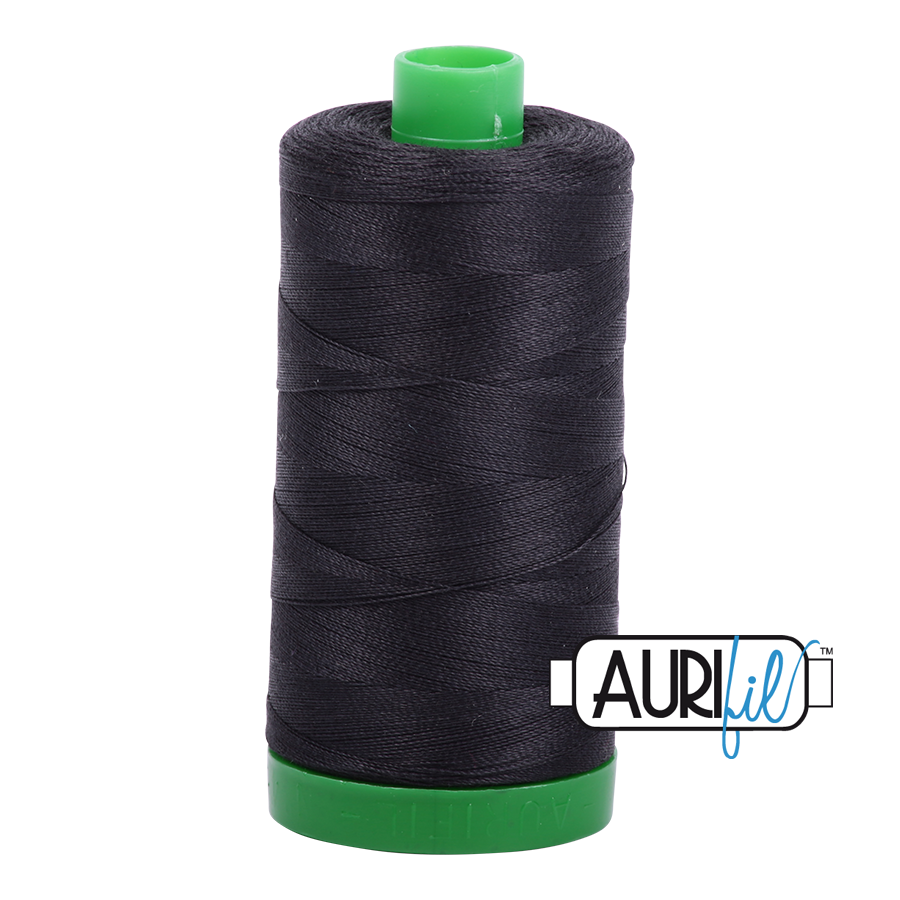 Aurifil 40wt - Very Dark Grey